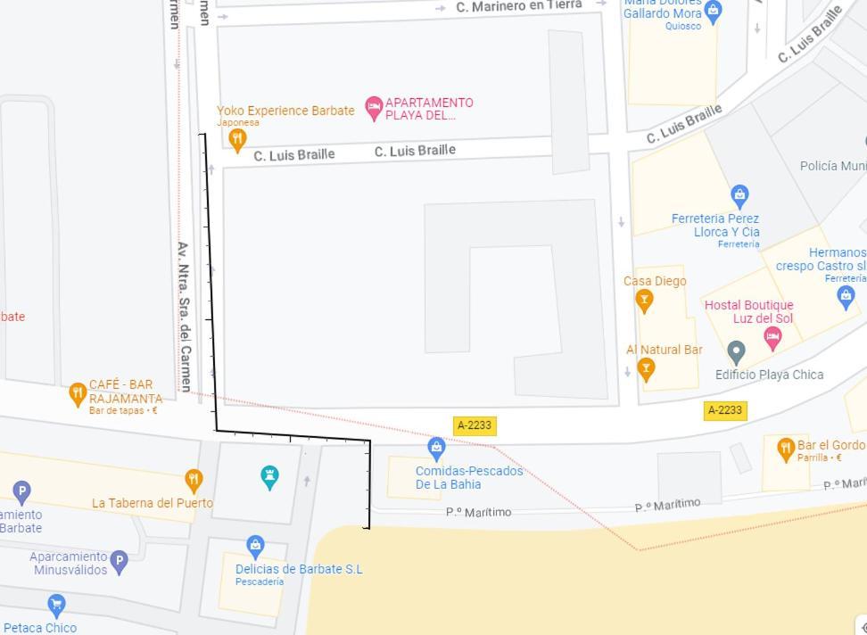 바르바테 Casa Del Carmen - Terraza Y Paseo Maritimo 아파트 외부 사진